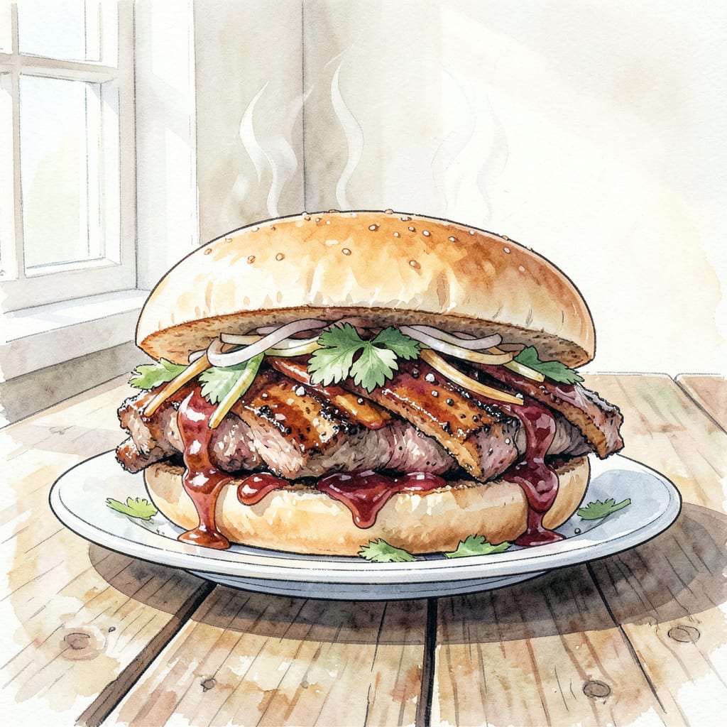 Complete BBQ Rib Sandwich Recipe McRib: Tender, Saucy, and Finger Licking Good overview image