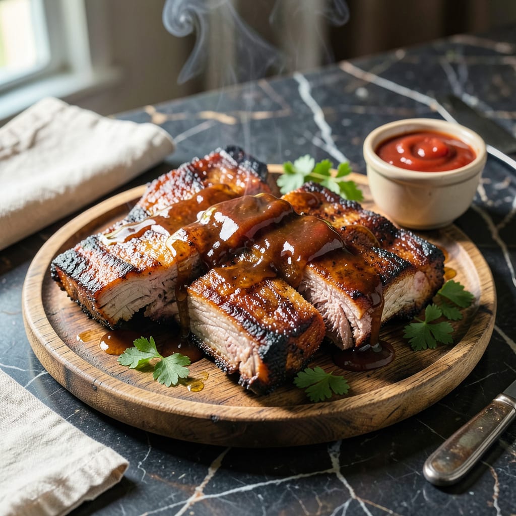 BBQ Ribs BBQ Sauce Recipe: Smoky Sweet Glaze for Tender Meat detailed visual guide