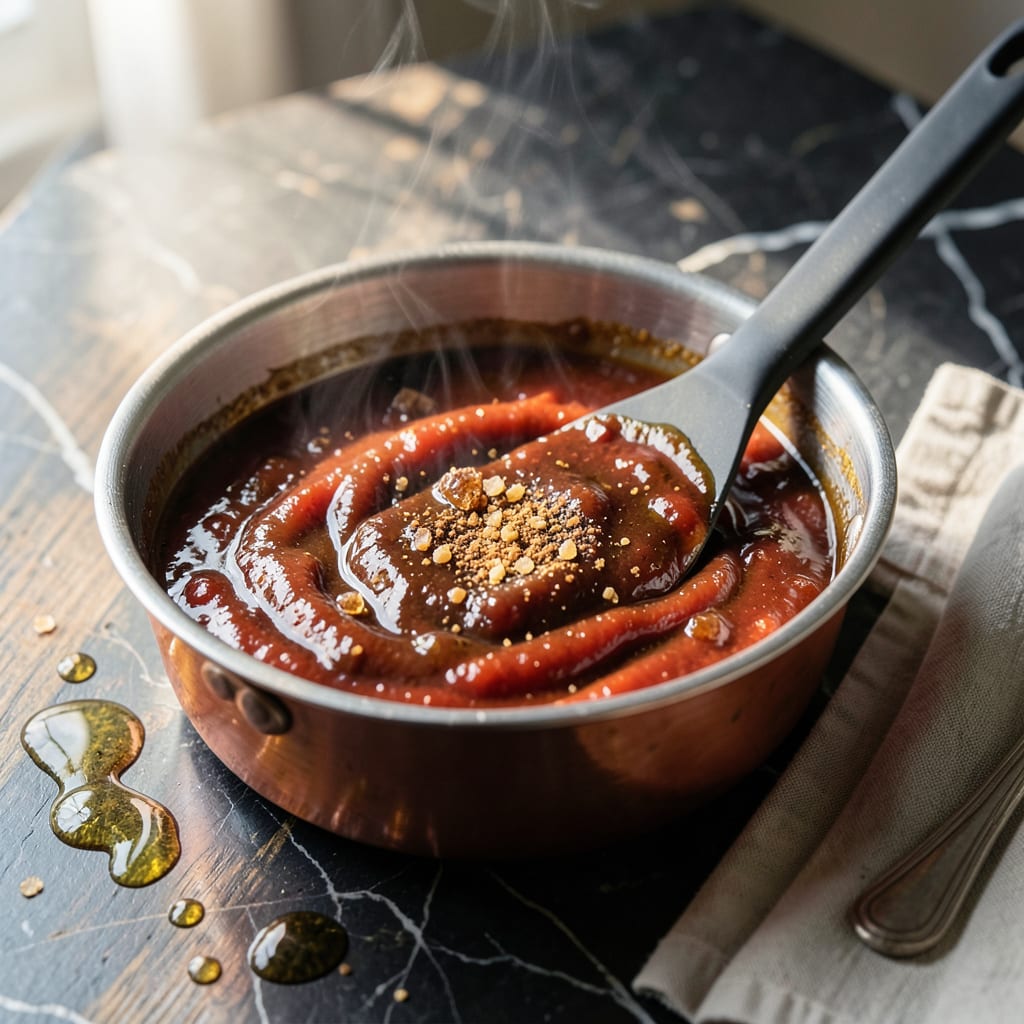 bbq ribs mopping sauce recipe example with annotations