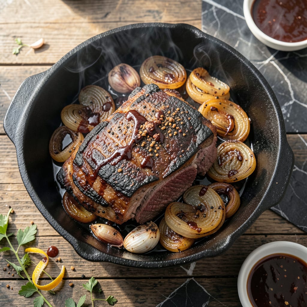 Complete bbq roast recipe overview image