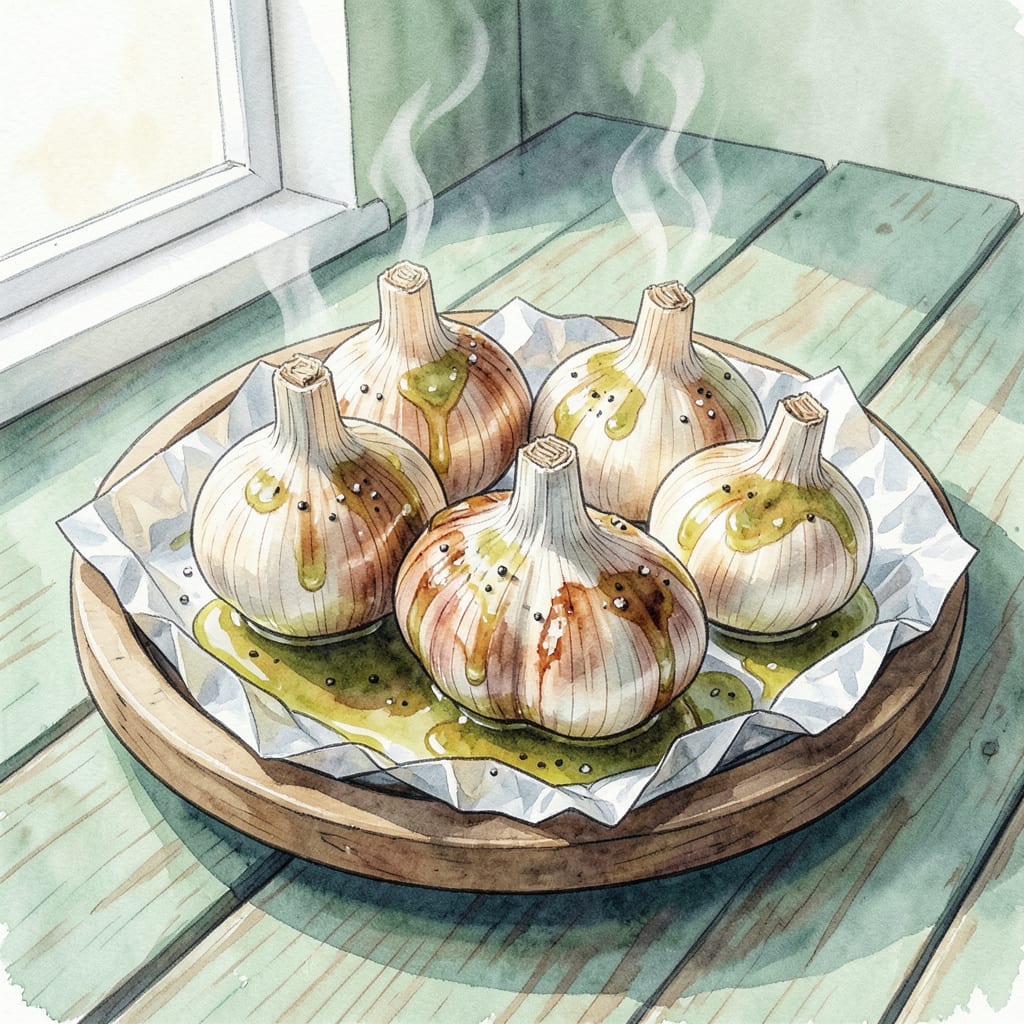 BBQ Roasted Garlic Recipe: Sweet and Smoky Flavor Boost illustration with key details