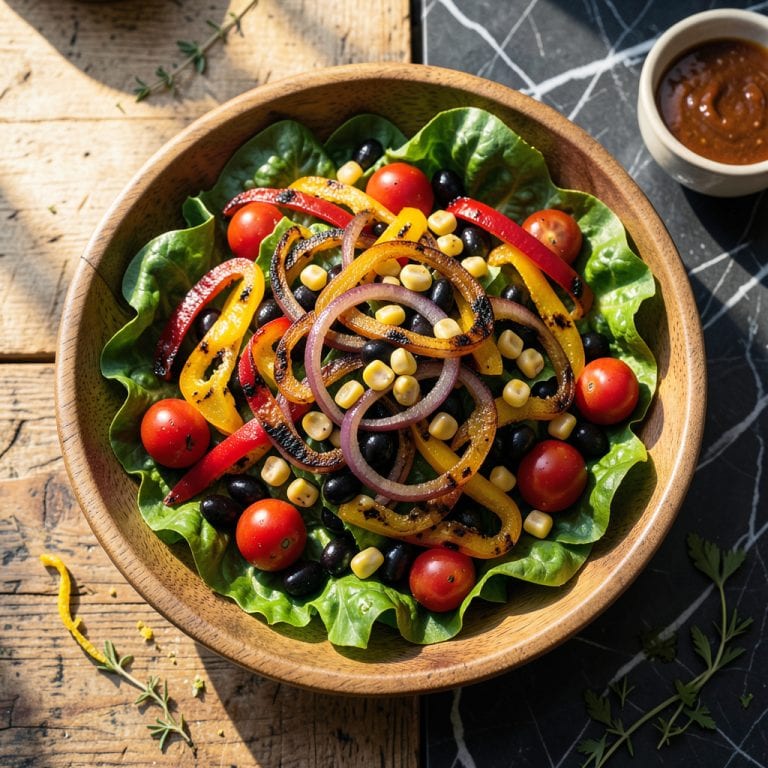 Visual representation of BBQ Salad Recipe: Smoky Sweetness With Charred Veggies