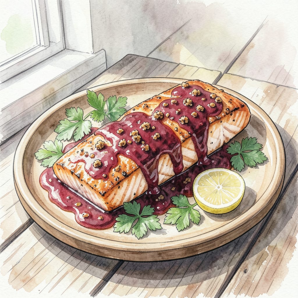 Visual representation of BBQ Salmon Recipe Grill: Smoky Flavor in 20 Minutes