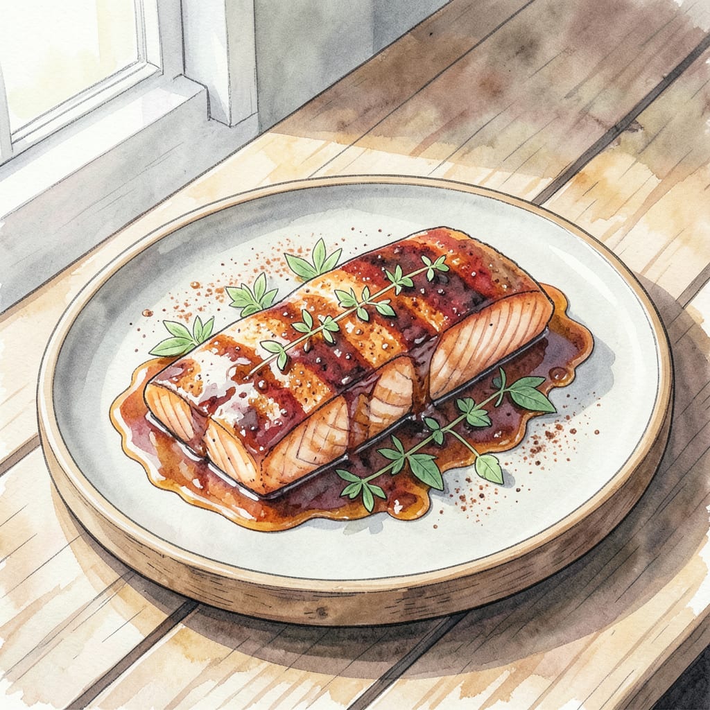 Visual representation of BBQ Salmon Recipe Smoker: Smoky Flavor in Every Bite