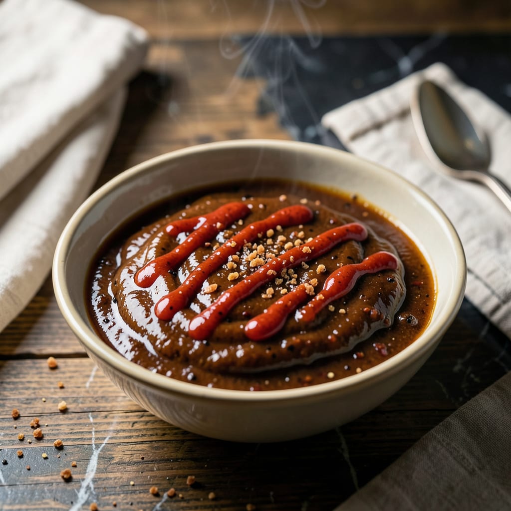 Visual representation of bbq sauce and hot sauce recipe