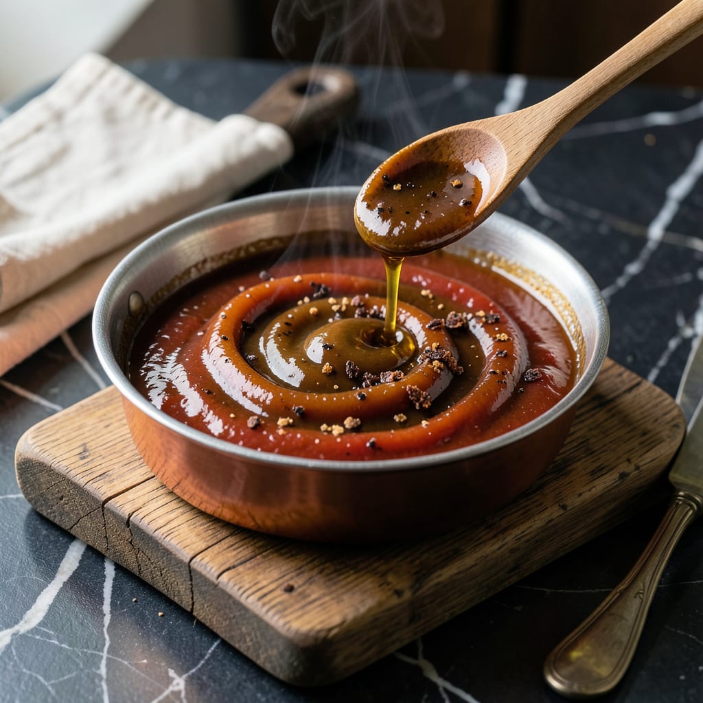 BBQ Sauce Glaze Recipe: Sticky Sweet Heat for Grill Masters example with annotations