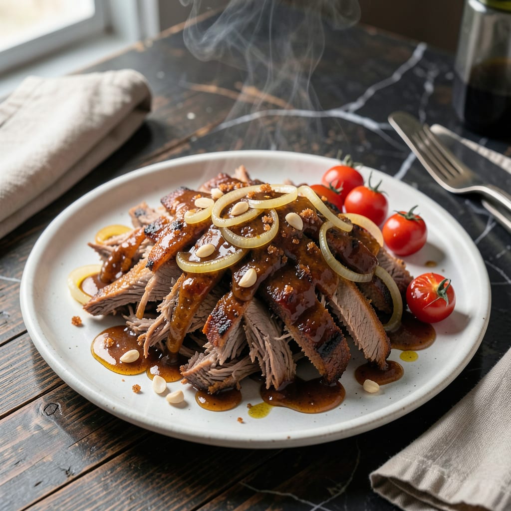Complete BBQ Sauce Pulled Pork Recipe Slow Cooker: Melt In Your Mouth Tenderness Overnight overview image