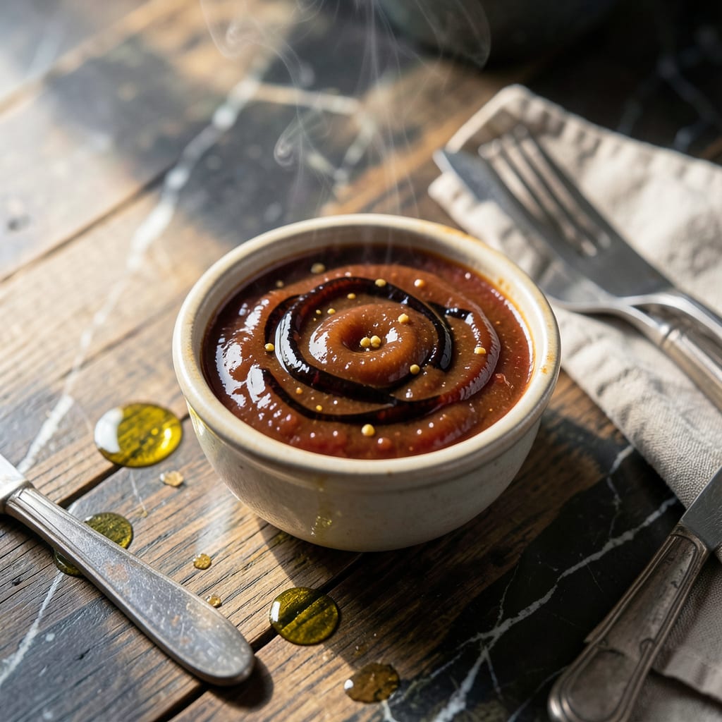 Visual representation of BBQ Sauce Recipe Basic: Simple Tangy Sweet Foundation for Grilling