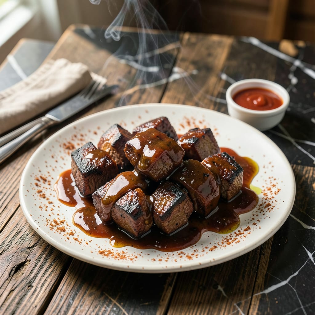 bbq sauce recipe for burnt ends illustration with key details