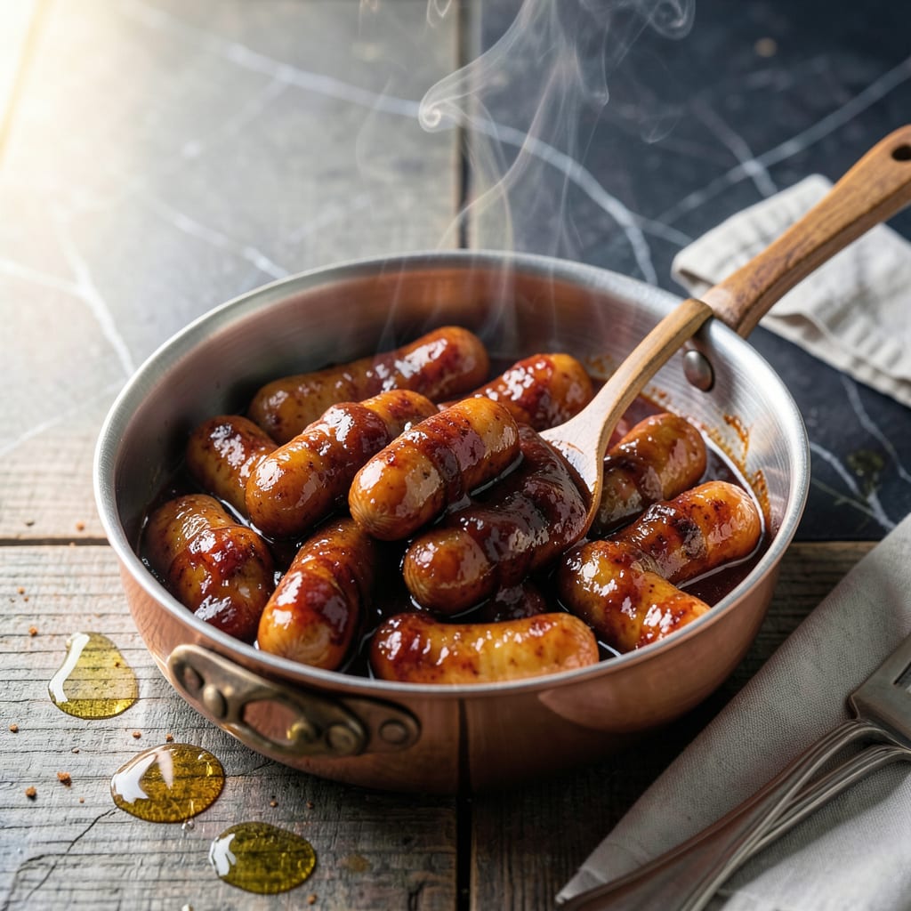 BBQ Sauce Recipe for Cocktail Weenies: Tangy Sweet Dip for Party Bites detailed visual guide