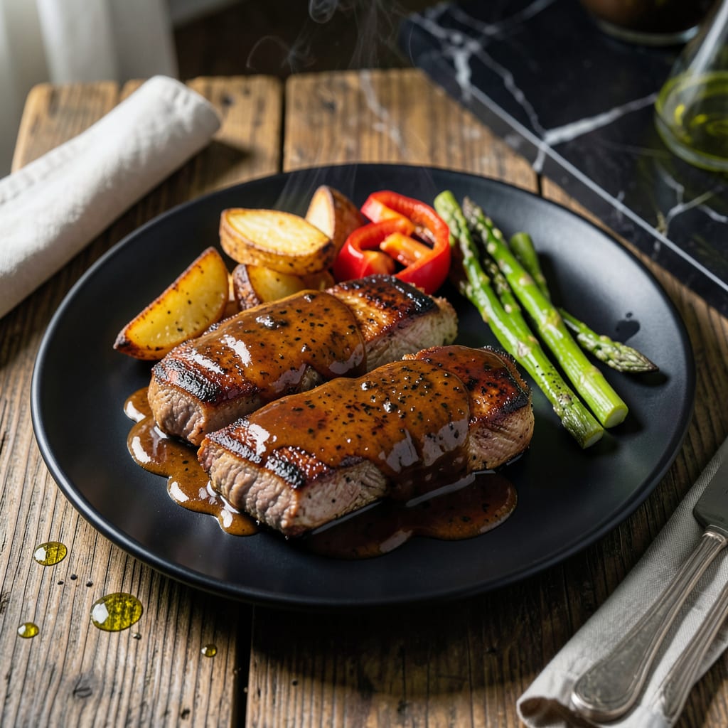 BBQ Sauce Recipe for Pork Chops: Sweet and Smoky Glaze for Perfect Pork example with annotations