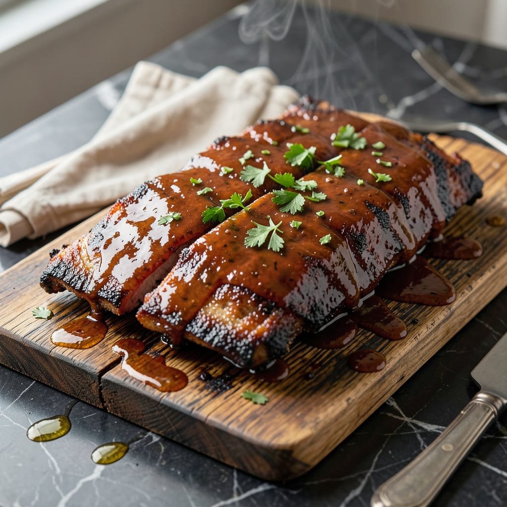 bbq sauce recipe for ribs oven illustration with key details