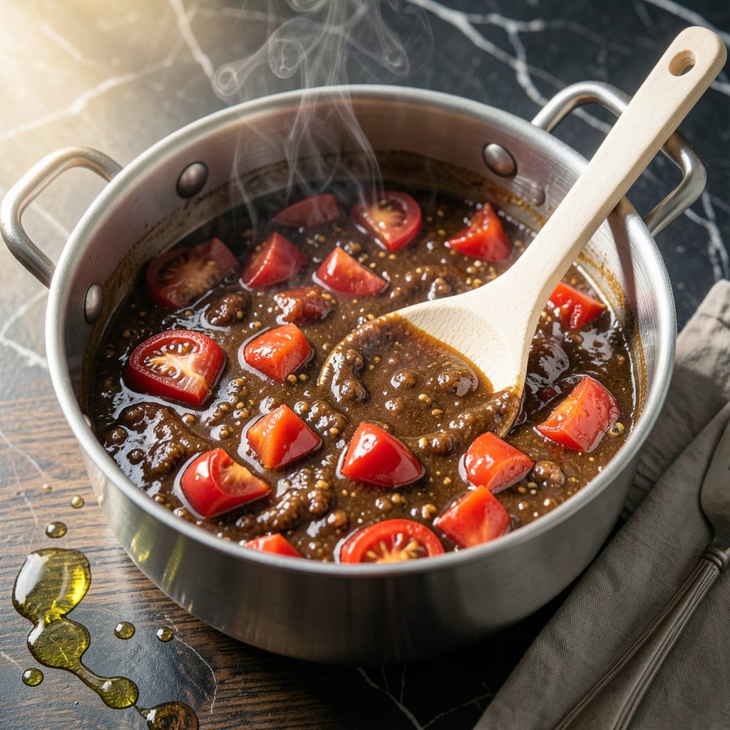 Comprehensive BBQ Sauce Recipe Fresh Tomatoes: Vinegar Free Sweetness With Garden Depth visual reference