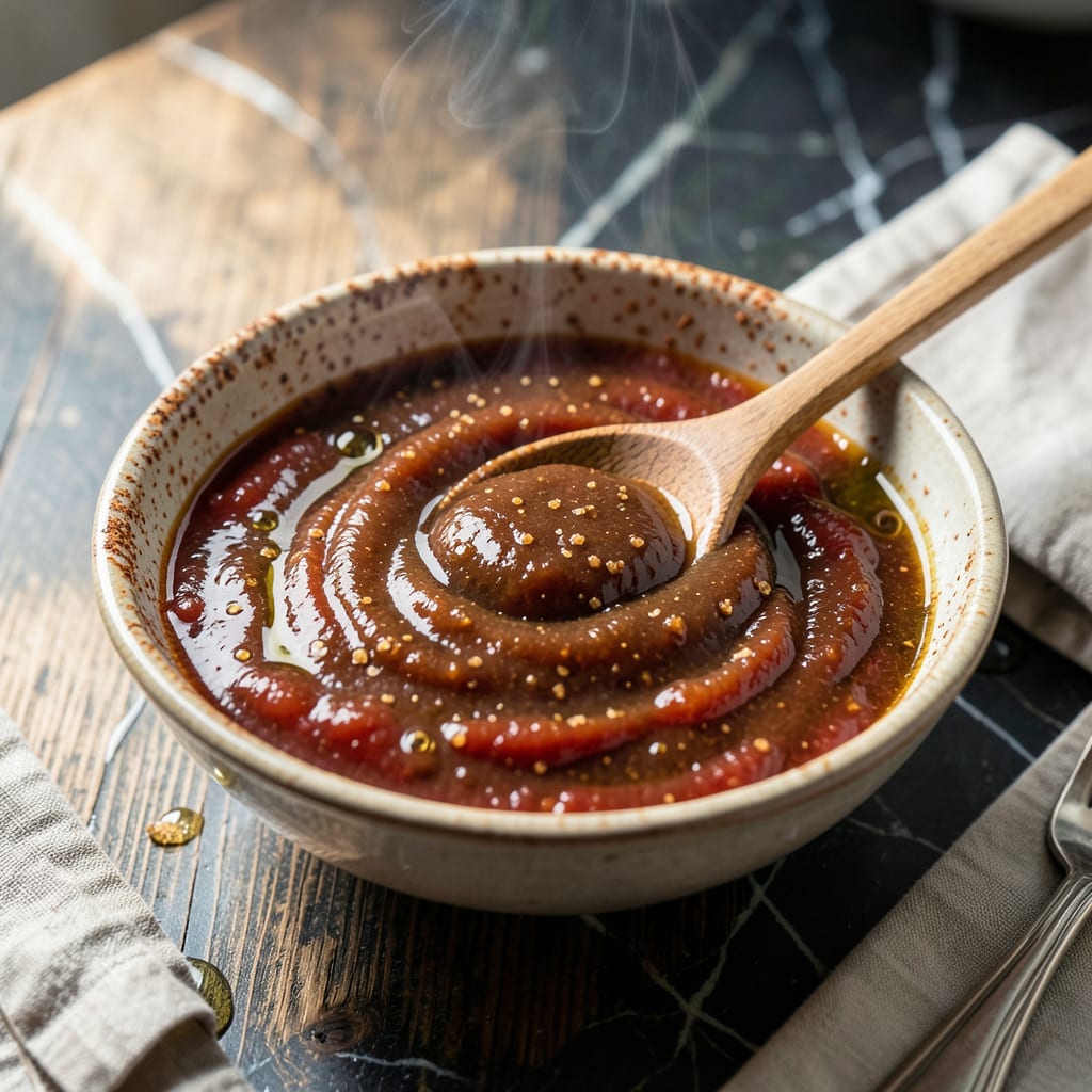 bbq sauce recipe ketchup brown sugar vinegar detailed visual guide