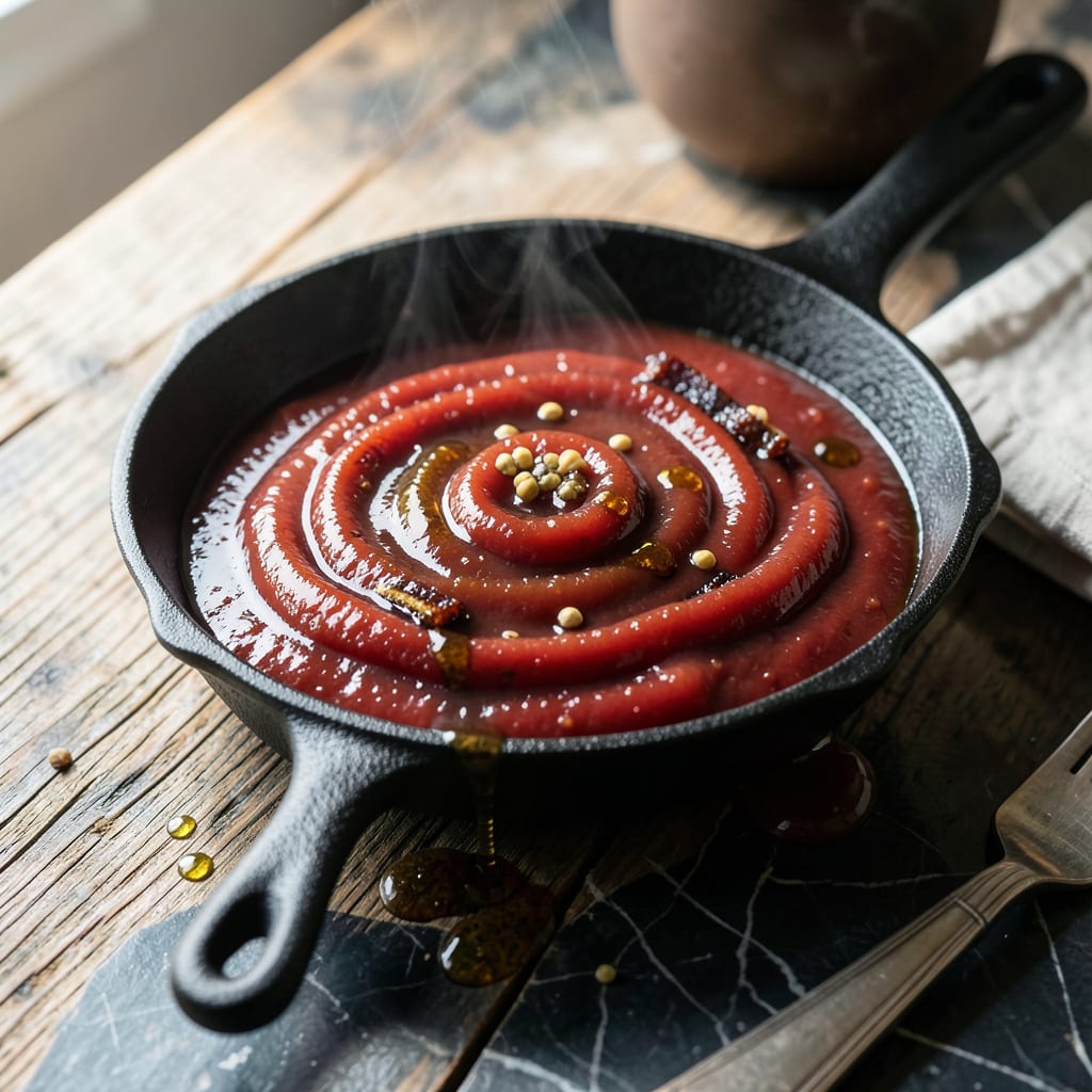 Visual representation of BBQ Sauce Recipe Molasses Ketchup: Rich and Bold Homemade Glaze
