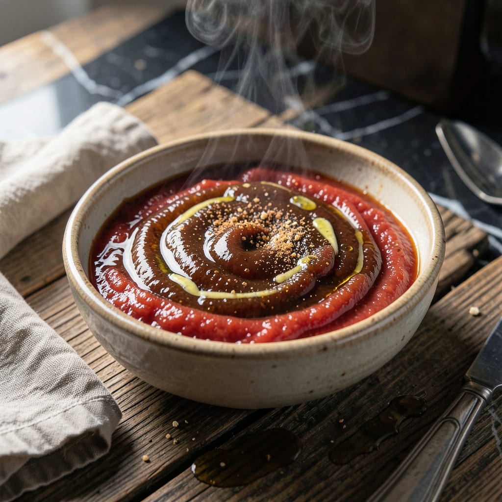 BBQ Sauce Recipe No Ketchup: Vinegar Free Sweetness With Smoky Depth illustration with key details