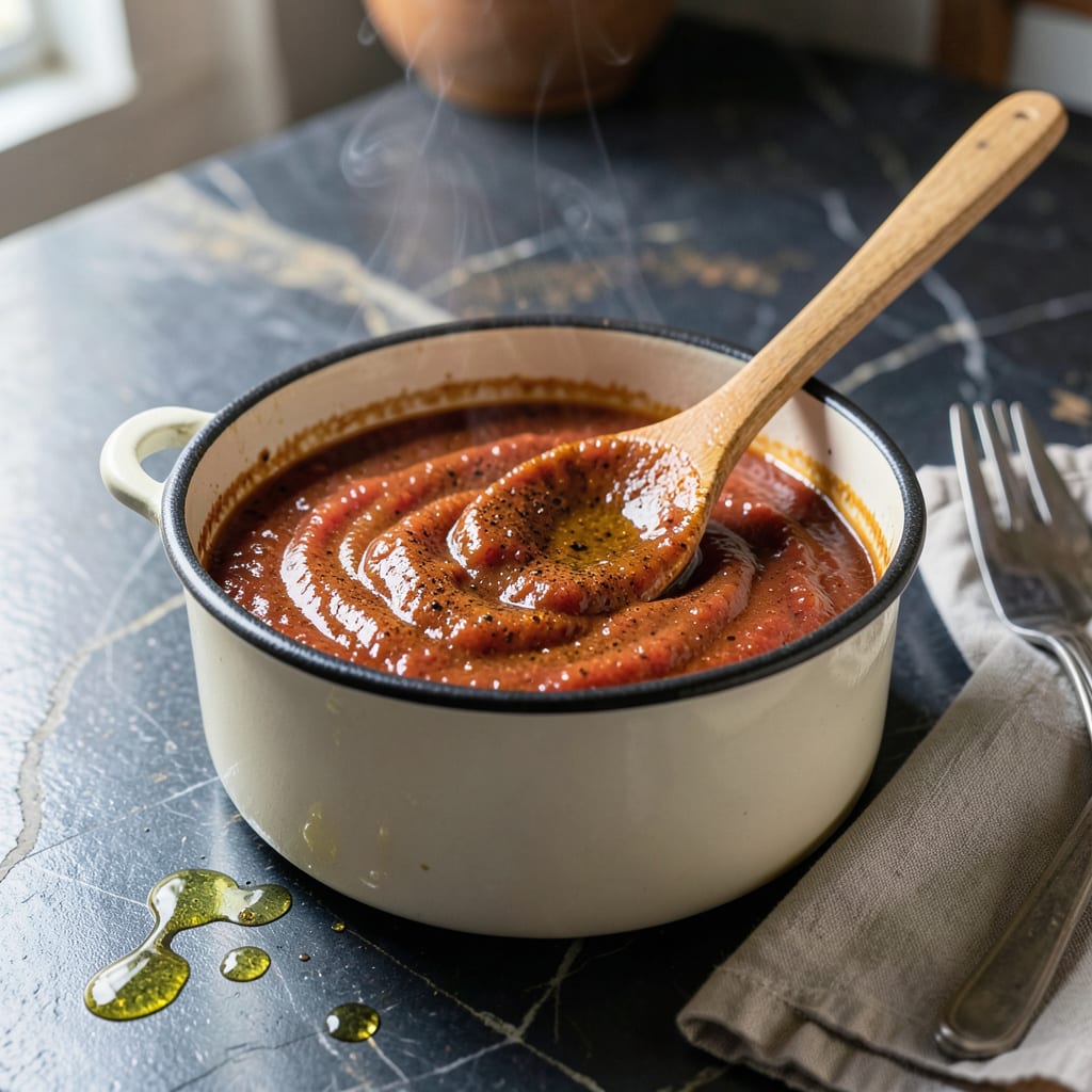 BBQ Sauce Recipe No Molasses: Tangy Tomato and Spice Fusion illustration with key details