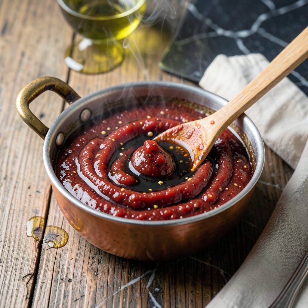 Comprehensive bbq sauce recipe using tomato paste visual reference