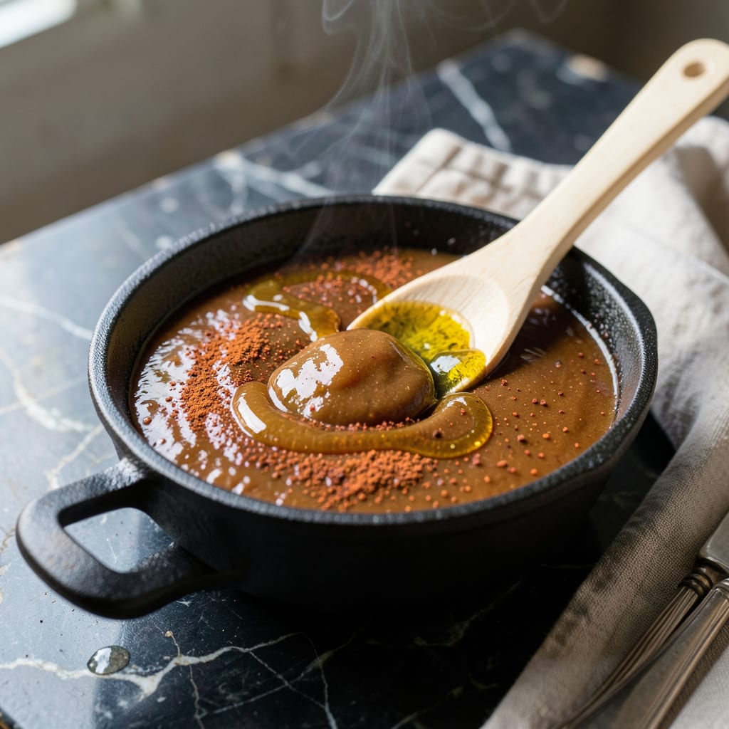 Visual representation of bbq sauce recipe with honey no sugar