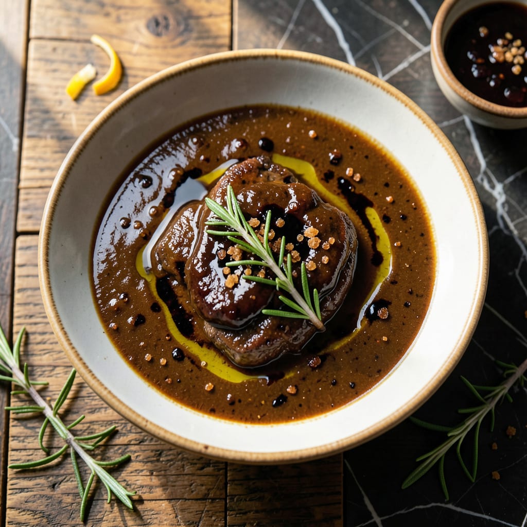 bbq sauce steak marinade recipe illustration with key details