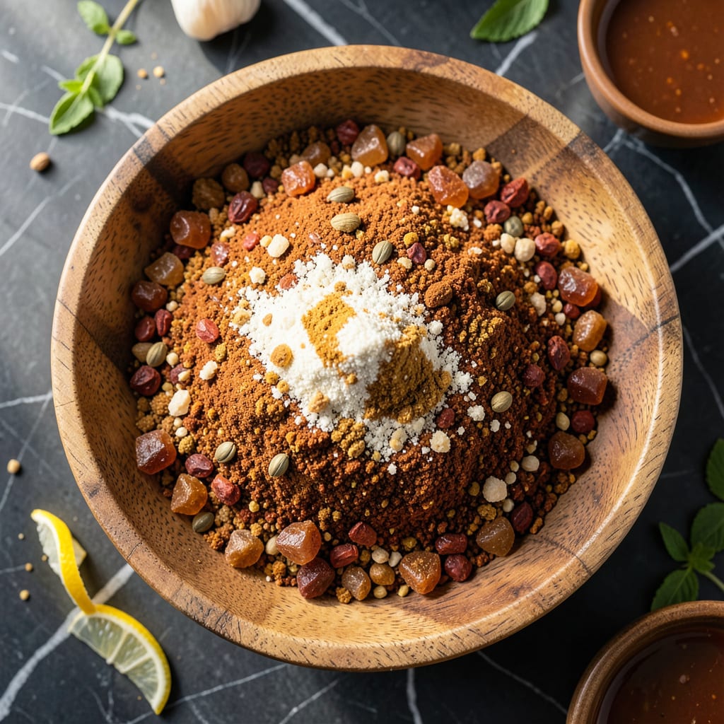 Comprehensive bbq seasoning recipe visual reference