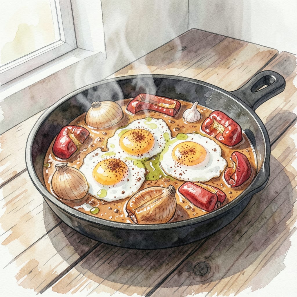 Comprehensive BBQ Shakshuka Recipe: Smoky North African Style Breakfast Delight visual reference
