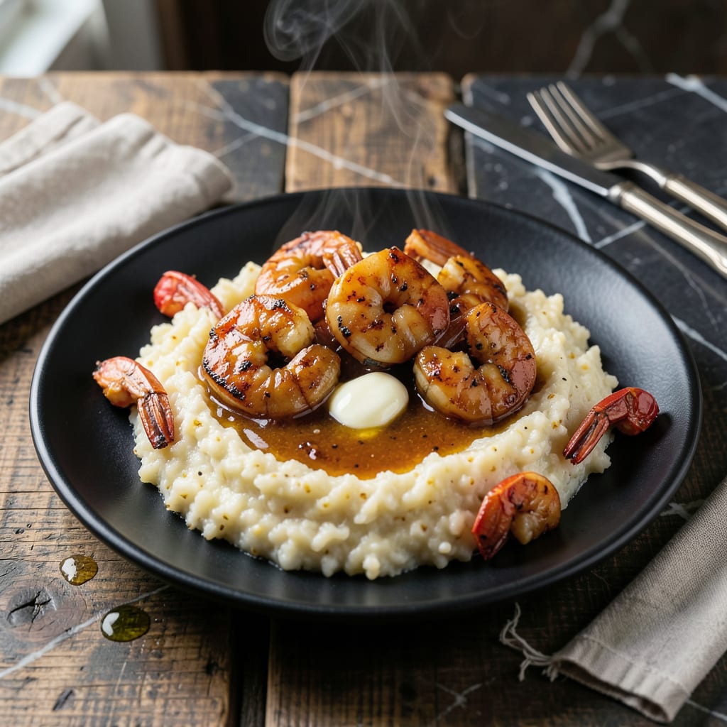 Comprehensive BBQ Shrimp and Grits Recipe: Spicy Cajun Kick With Creamy Beds visual reference