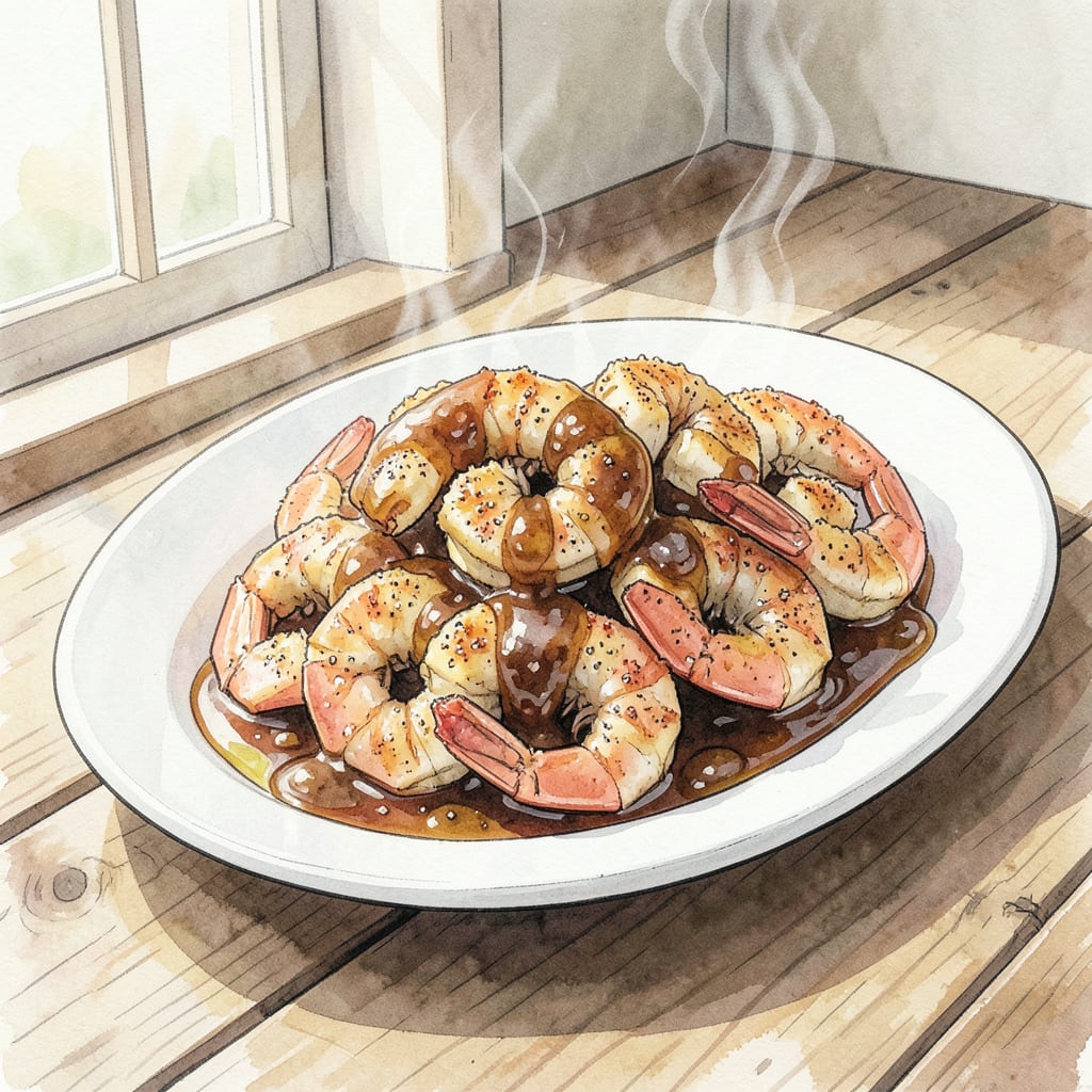 BBQ Shrimp Recipe Air Fryer: Succulent Shrimp in Minutes example with annotations