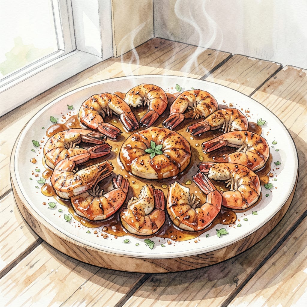 Complete BBQ Shrimp Recipe Grill: Succulent Shrimp with Smoky BBQ Flavor overview image