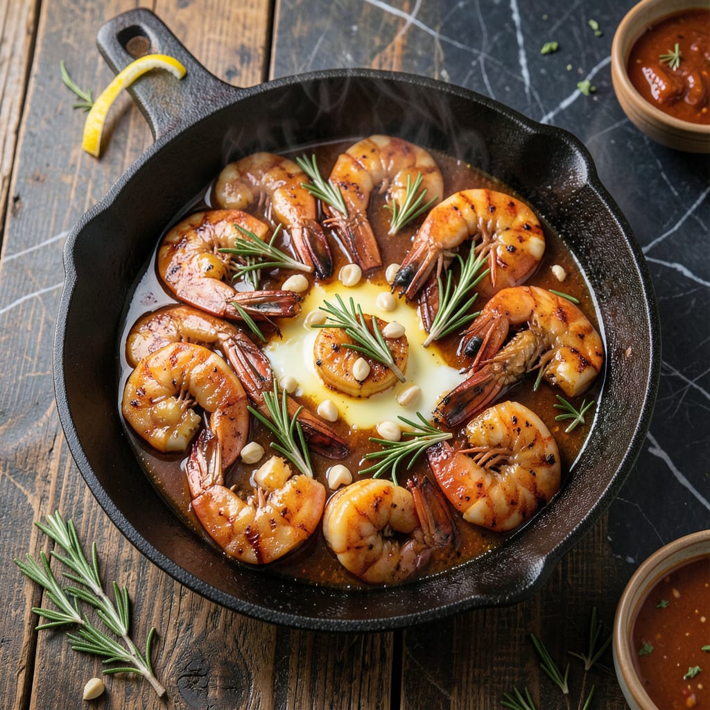 Visual representation of BBQ Shrimp Recipe: Spicy Butter Basted Gulf Coast Classic