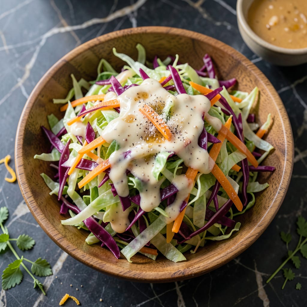 Complete BBQ Slaw Recipe for Pulled Pork: Vinegar Kissed Crunch With Cabbage overview image