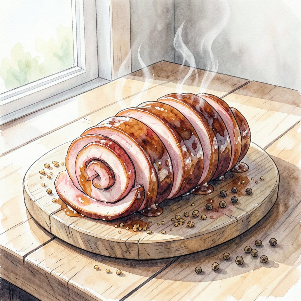 BBQ Spiral Ham Recipe: Glazed Perfection for Holidays illustration with key details