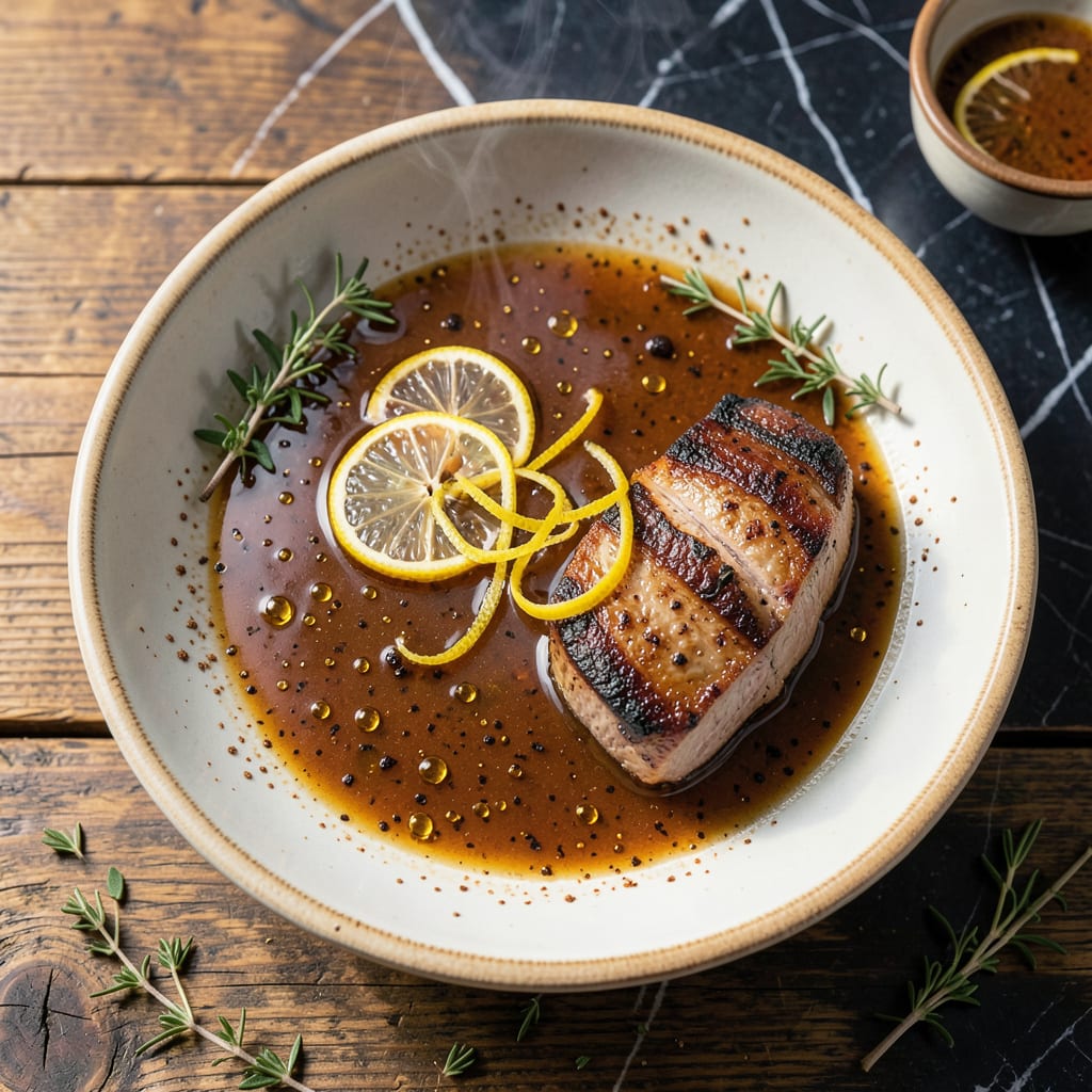 BBQ Spritz Recipe Pork: Vinegar Based Spray for Smoky Tenderness example with annotations
