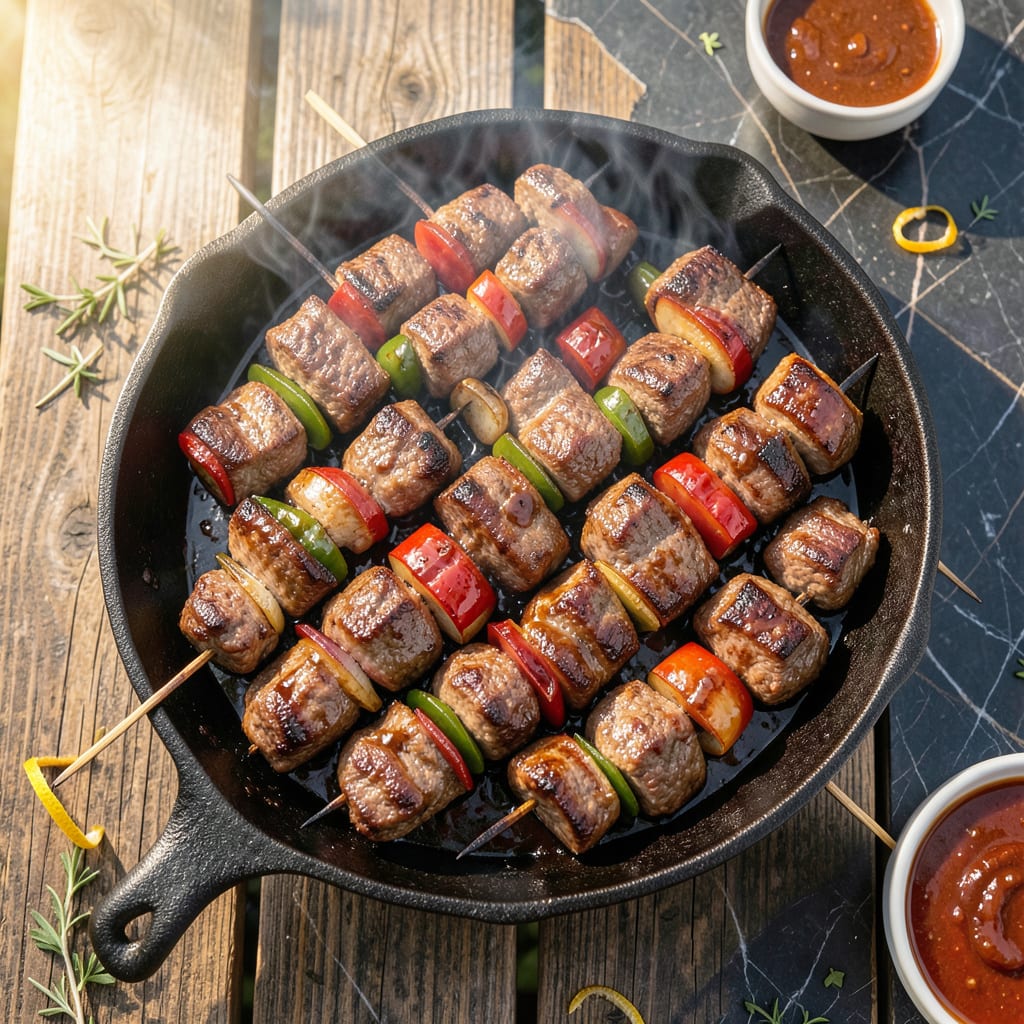 BBQ Steak Skewers Recipe: Charred Bites With Bold Smoky Flavor detailed visual guide