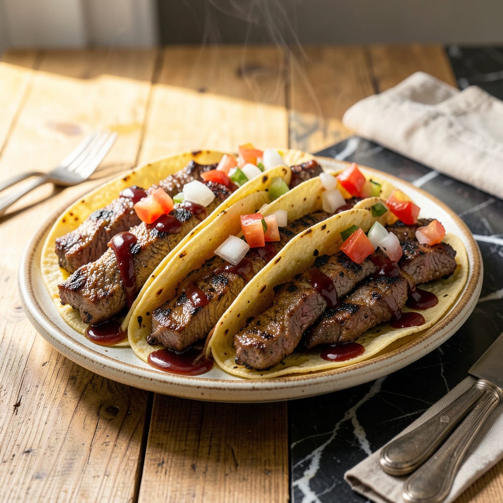 Complete BBQ Steak Tacos Recipe: Charred Beef and Bold Flavors in Minutes overview image