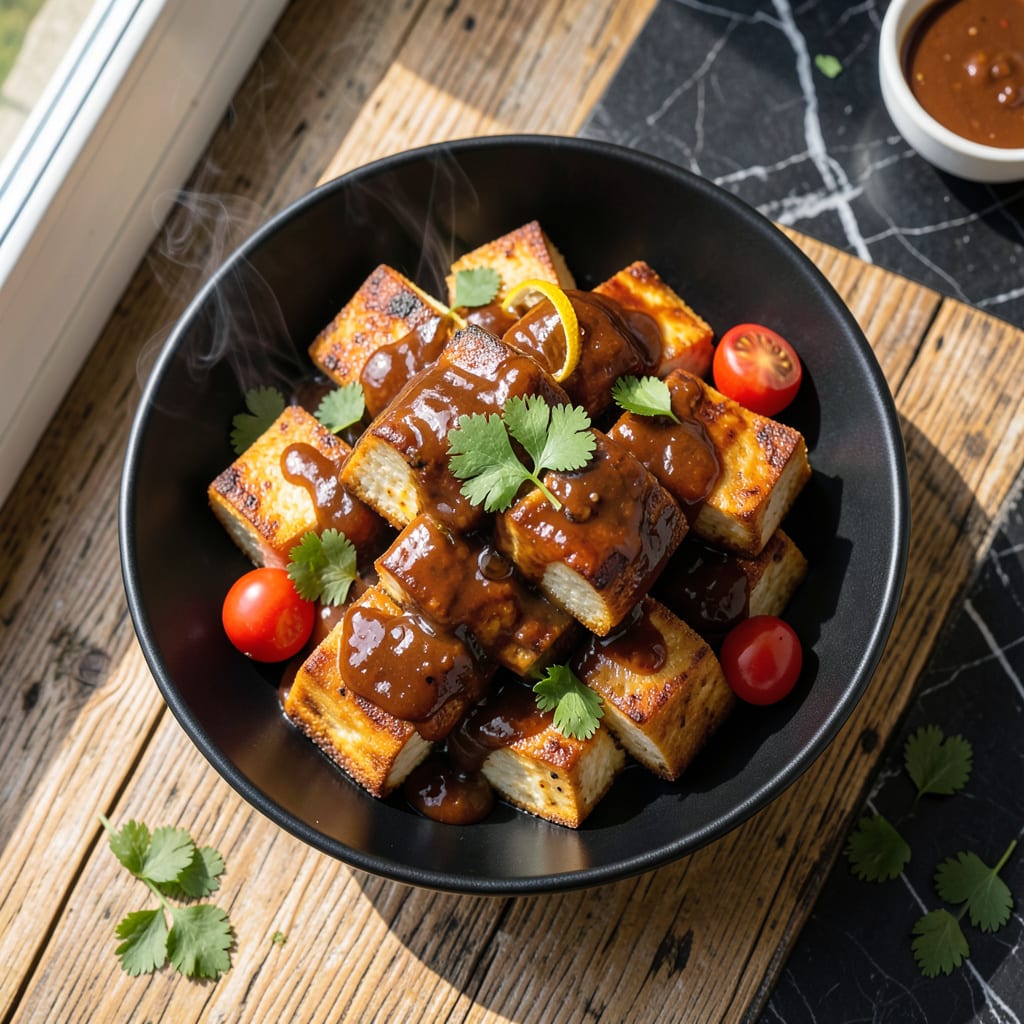 BBQ Tofu Recipe: Smoky Grill Kissed Crispness in 20 Minutes illustration with key details