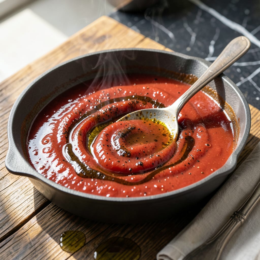 BBQ Tomato Sauce Recipe: Vinegar Free Tang With Caramelized Depth detailed visual guide