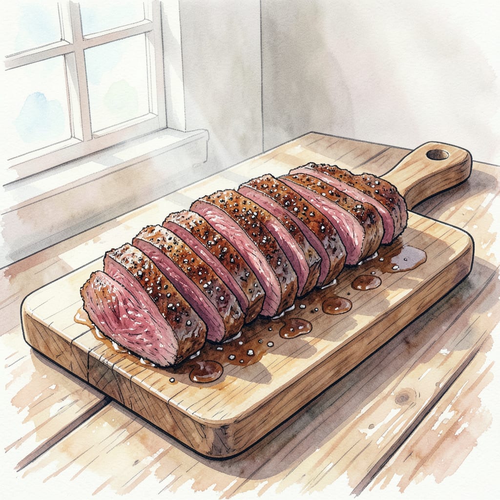 BBQ Tri Tip Recipe Smoker: Tender Low Smoke Perfection example with annotations