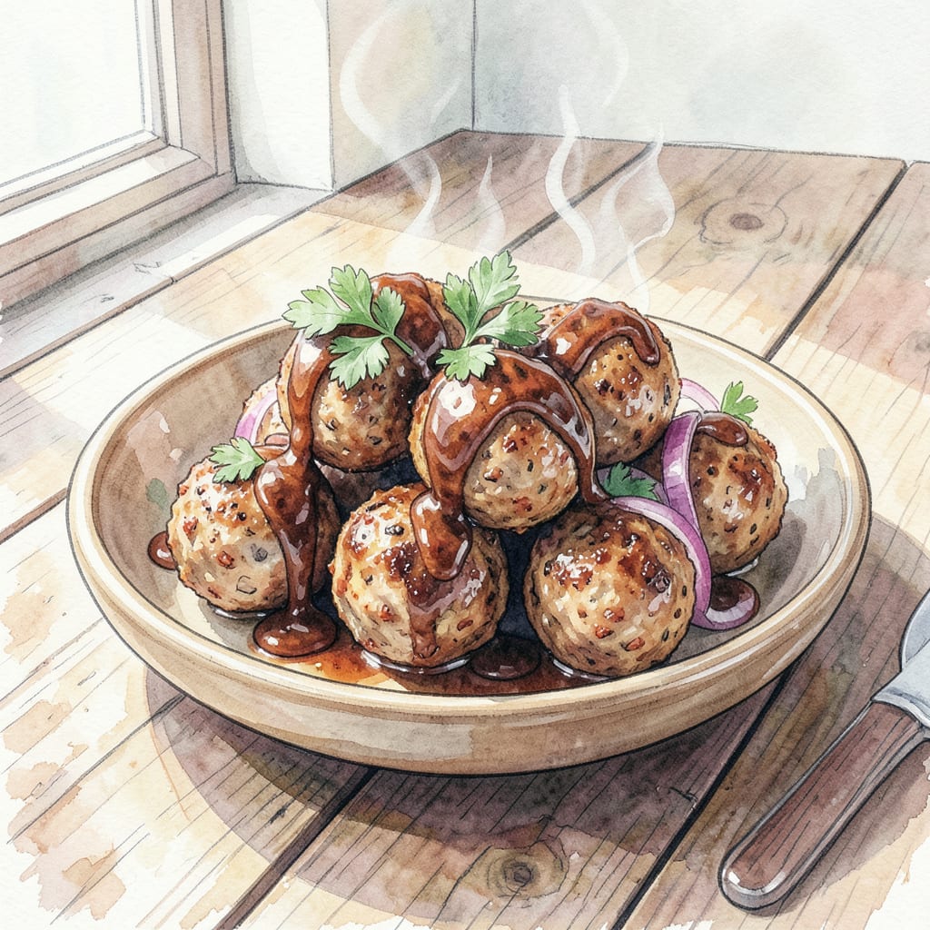 Visual representation of BBQ Turkey Meatballs Recipe: Smoky Flavor in Every Bite