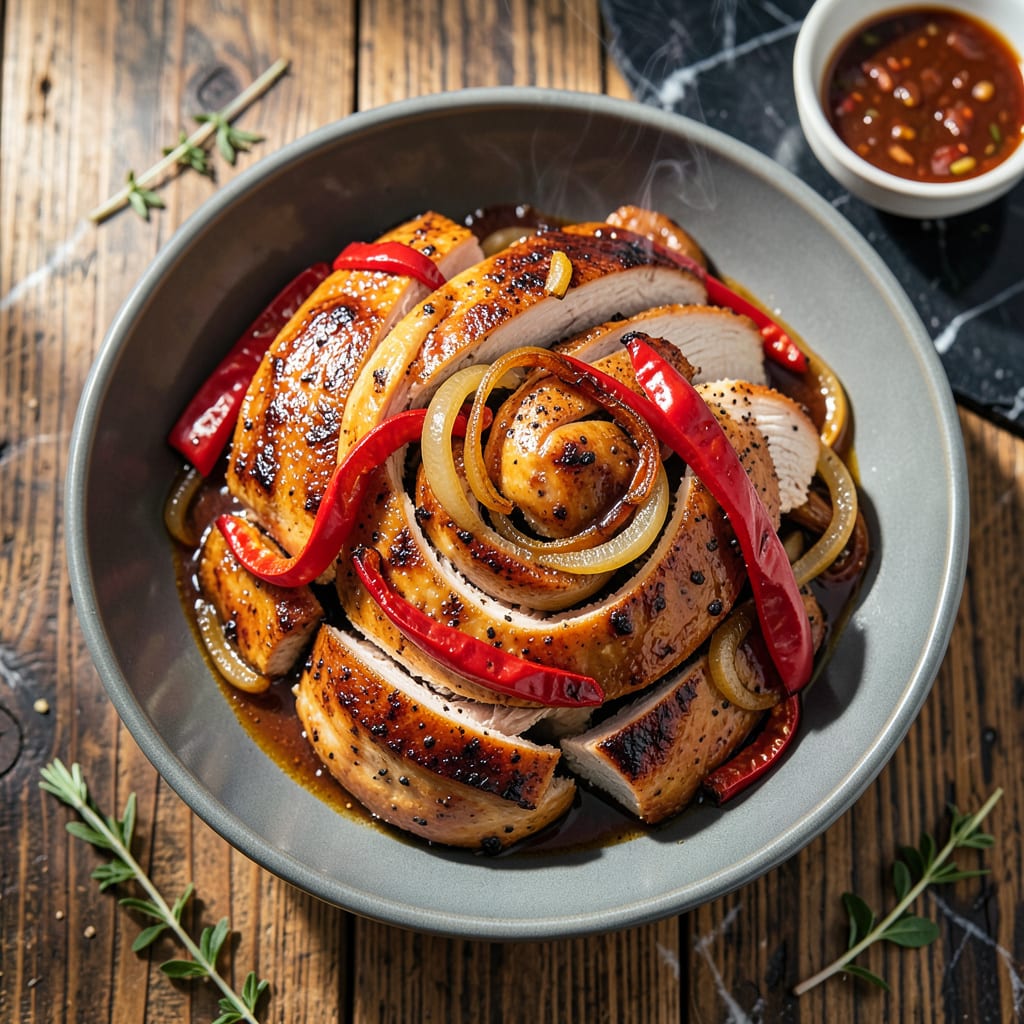 Visual representation of BBQ Turkey Tips Recipe: Smoky Grilled Bites With Sweet Heat