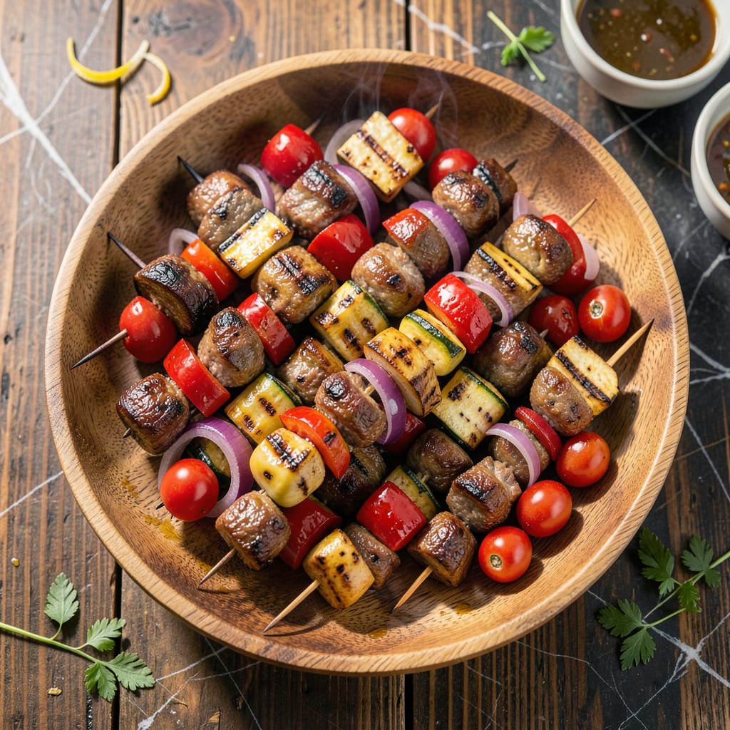 Complete BBQ Veg Kabab Recipe: Charred Spice Infused Skewers overview image