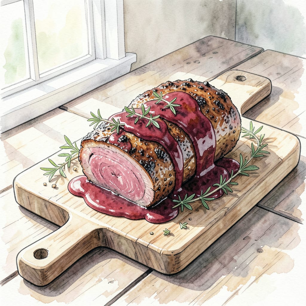 BBQ Venison Roast Recipe: Tender and Smoky Perfection illustration with key details