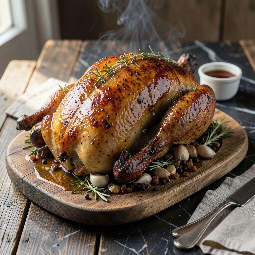 BBQ Whole Turkey Recipe: Smoky Juiciness Straight From the Grill example with annotations