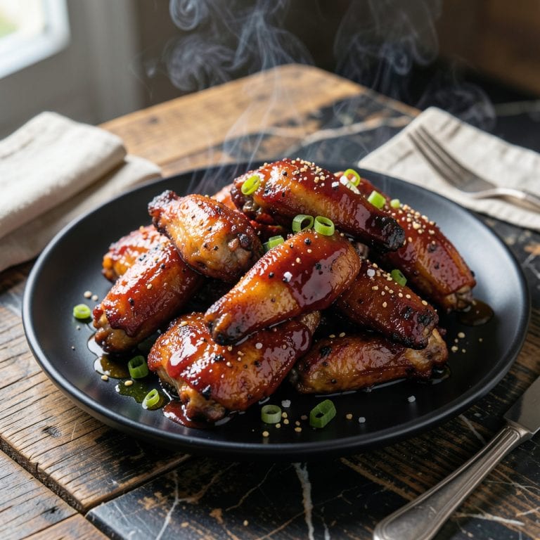 bbq wings recipe example with annotations