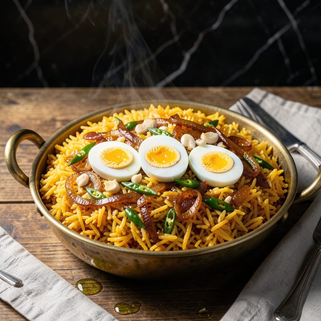 Egg Biryani Recipe in Tamil Language: Fragrant Basmati Rice with Spiced Boiled Eggs