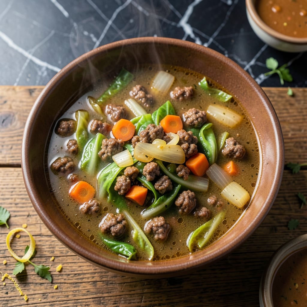 Shoney's Cabbage Beef Soup Recipe: Hearty Simmered Comfort Bowl