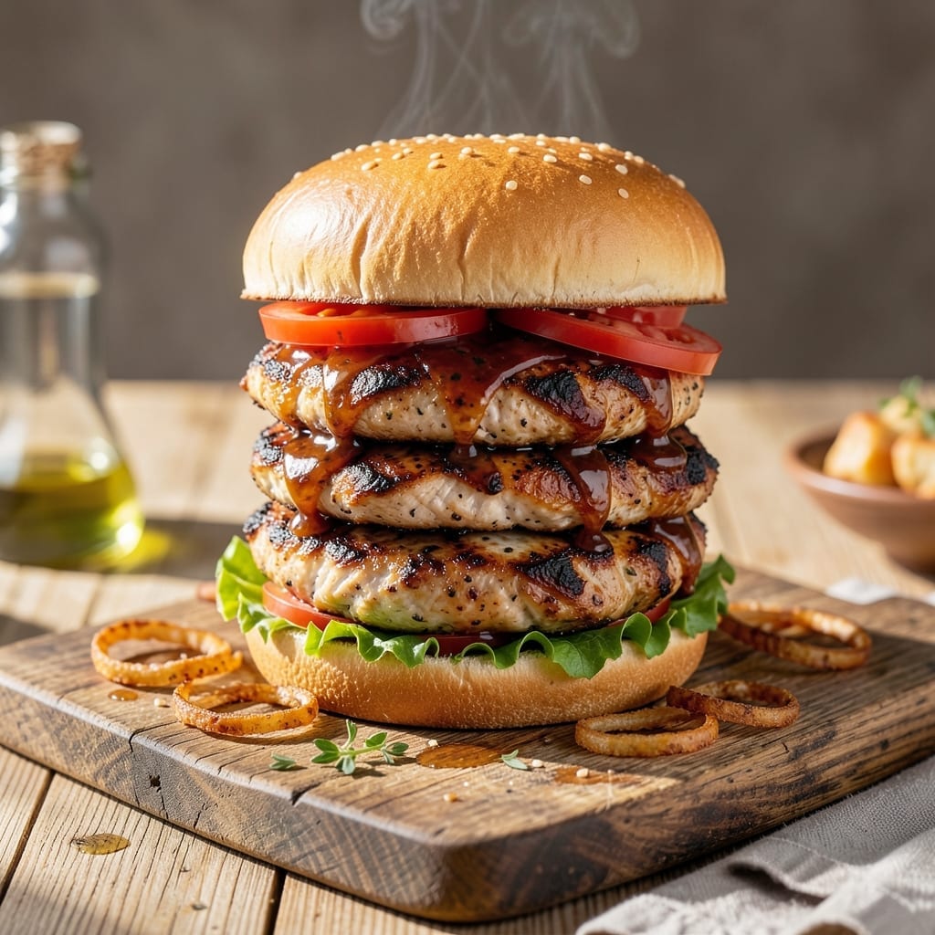 Barbecue Chicken Breast Sandwich Recipe: Smoky Sweetness on a Brioche Bun