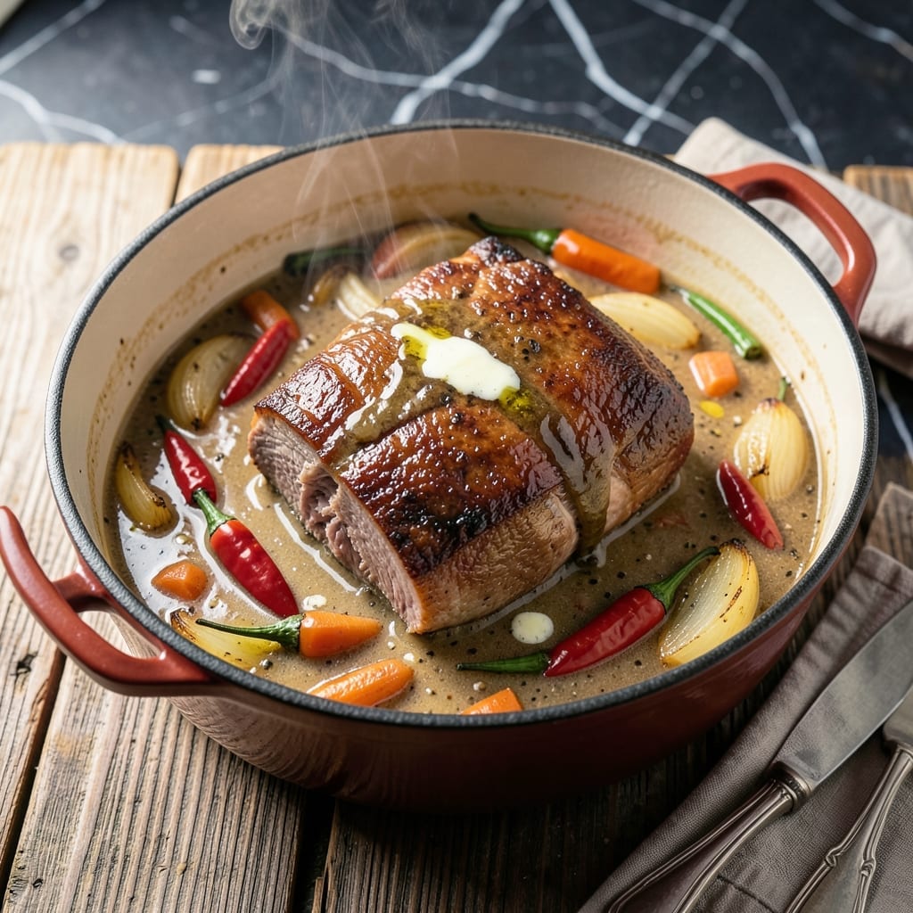 Mississippi Pot Roast Recipe Dutch Oven: Pepperoncini-Infused Melt-in-Your-Mouth Beef