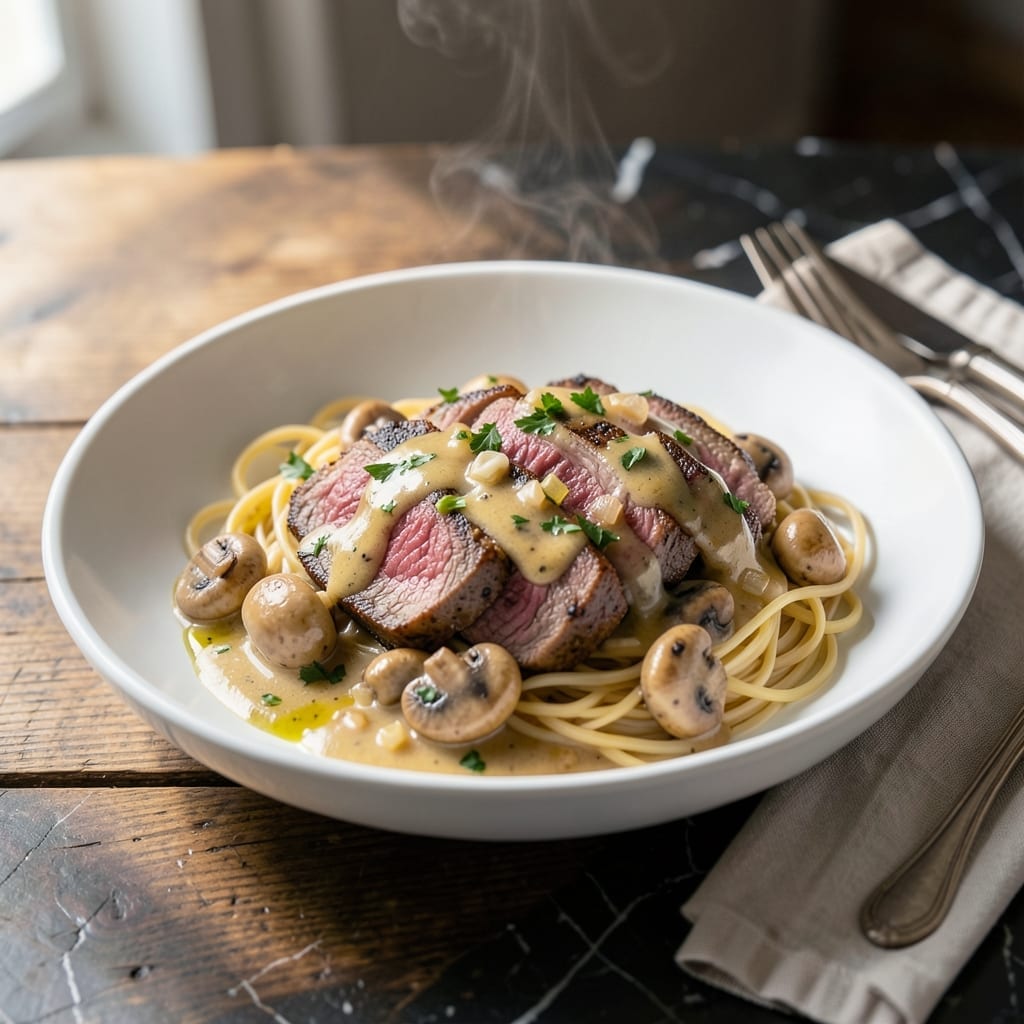 Steak Stroganoff Recipe Easy: Tender Beef in a Rich Mushroom Sauce