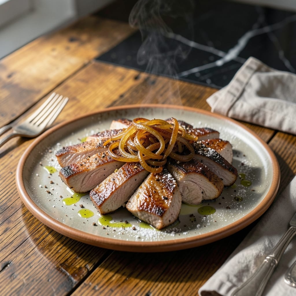 Recipe for Calves Liver: Tender Pan-Seared Richness with Onions